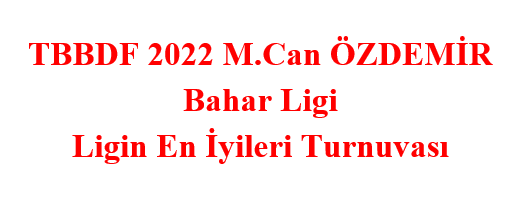 2022 M.Can Özdemir Bahar Ligi Ligin En İyileri Turnuvası 27-29 Mayıs'ta Samsun'da Yapılacak
